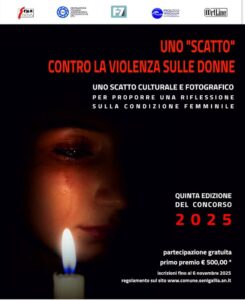 uno scatto contro la violenza volantino